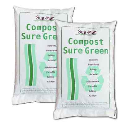 #ad Sun Mar Compost Sure Peat Moss and Hemp Mix 8 Pound Green Bag Pack of 2 $67.94
