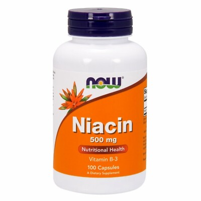 #ad Niacin 500Mg 100 Caps By Now Foods $11.08