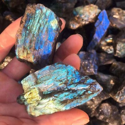 Raw Rough Labradorite Large Chunks Healing Crystal Mineral Rocks Specimens Gifts $8.60
