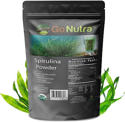 #ad Spirulina Powder Organic 1 lb. Pure Non Gmo Non Irradiated Blue Algae Superfood $19.35