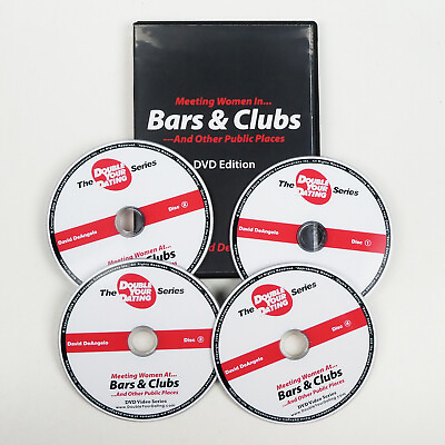 HOW TO MEET WOMEN in BARS amp; CLUBS 4 DVD David Deangelo Pickup Artist Seduction $49.89