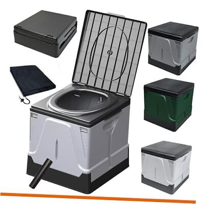 #ad #ad DUCINO Camping Toilet Composting Toilet with Biodegradable Bags Portable Gray $95.05