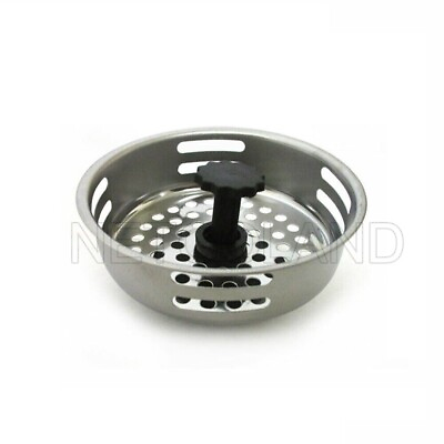 Stainless Kitchen Sink Drain Strainer Basket Stopper 3.2quot; Waster Plug NGL K32 $4.98