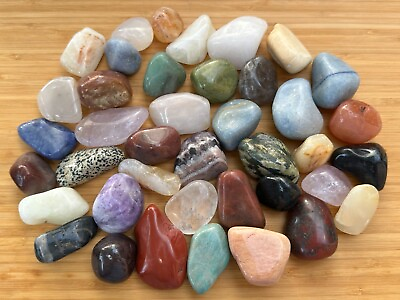 #ad Tumbled Stone Mix Large Mix Tumbled Stone Healing CrystalsWholesale Bulk Lot $7.70