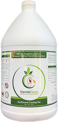 #ad Earthworm Casting Tea Organic Worm Tea Gallon Soil Conditioner Concentrate $57.50