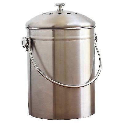 Natural Home Stainless Steel Compost Bin $21.99