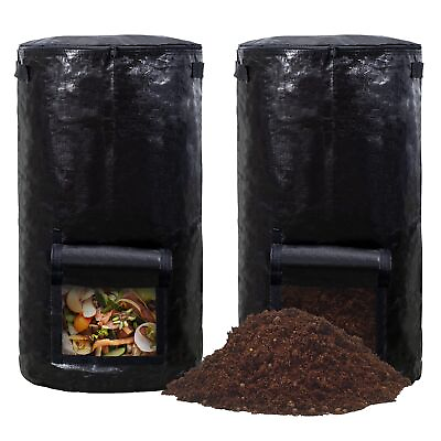 #ad Compost Bins Outdoor Composting Bin for Outside Garden Reusable Garden Yard... $32.97