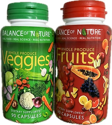 #ad Balance of Nature Fruits and Veggies Whole Food Supplement with Superfood 180 $30.99