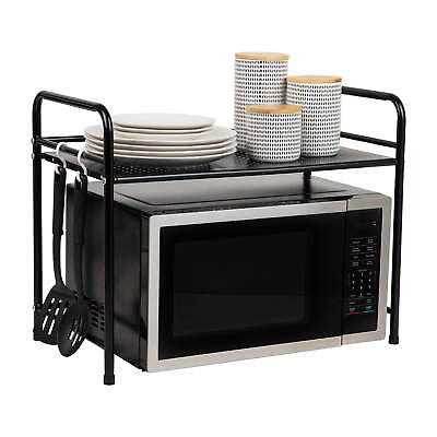 #ad Kitchen Storage Microwave Stand Shelf Organizer Rack Shelf Kitchen Metal $27.44