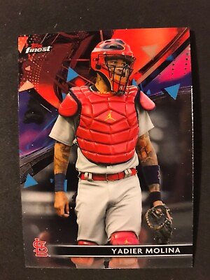 #ad 2021 Topps Finest Yadier Molina St. Louis Cardinals # 93 $1.50
