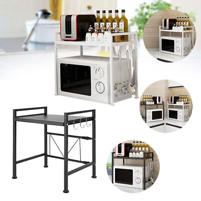 #ad Kitchen Storage Cart 2 Tier Microwave Oven Rack Utility Workstation Stand Shelf $30.45