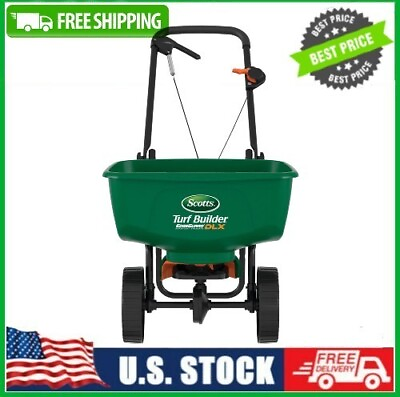 #ad Scotts Turf Builder EdgeGuard DLX Broadcast Spreader Holds up to 15000 sq.ft. $71.86