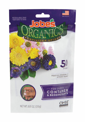 #ad Jobe#x27;s Organics Fertilizer Spikes For Container and Bedding Plants 50 pk $10.99