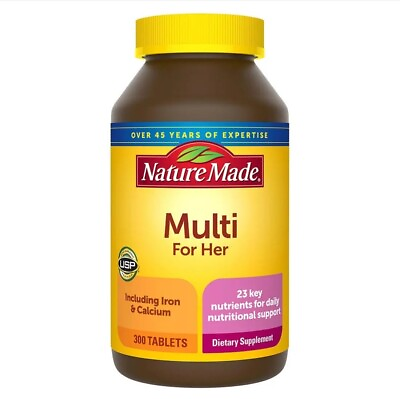 Nature Made Multivitamin For Her Tablets 300 ct. EXP 10 2023 $16.42