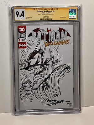 Original Neal Adams Signed Art CGC Batman Who Laughs 1 of a Kind Key First $1699.00