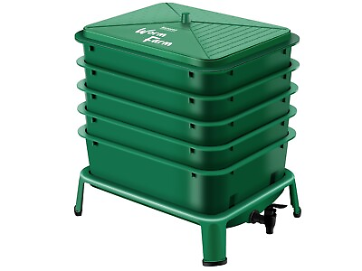#ad #ad Blütezeit Worm Composter 5 Tray Green Compost Bin Worm Farm with Complete Kits $89.99