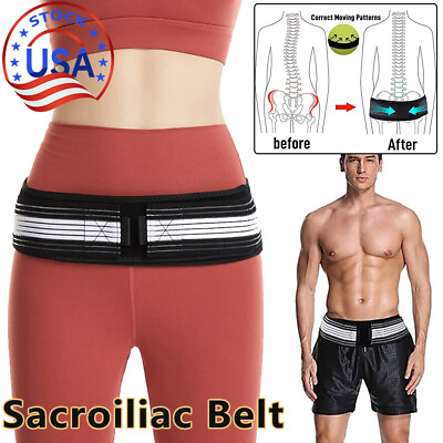 #ad Sacroiliac SI Joint Hip Belt For Women Men Alleviate Nerve Pain Relief Unisex US $4.59