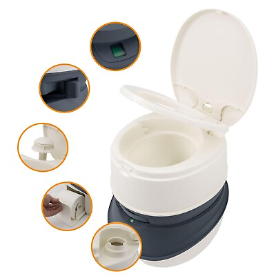 #ad RecPro Newavo Evo Portable RV Toilet 5.3Gal Capacity Camping Toilet Outdoor Lav $160.95
