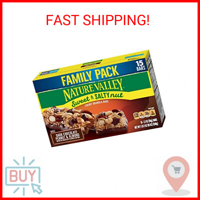 #ad #ad Nature Valley Sweet amp; Salty Nut Dark Chocolate Peanut amp; Almond Granola Bars 15 $11.15