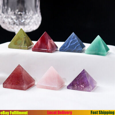 #ad Natural Quartz Point Tower Chakra Crystal Healing Energy Rock Gemstone Pyramid $9.21