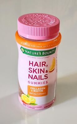 #ad FREE SHIPPING Nature#x27;s Bounty Hair Skin Nail BiotinCollagen 80 Ct 6 2024 $8.98