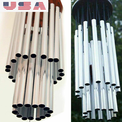 Wind Chimes Outdoor Large Deep Tone 31 Inches Memorial Wind Chimes with 27 Tubes $12.98