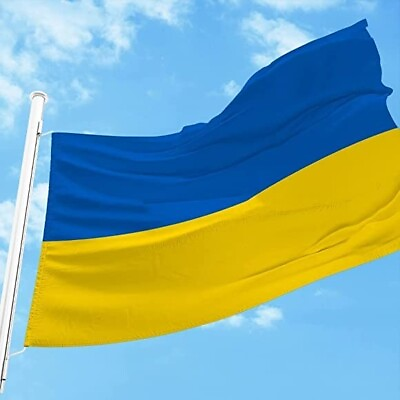 #ad #ad Ukraine 3#x27; x 5#x27; Outdoor Nylon Flag Made in the USA Hand Sewn High Quality $33.00